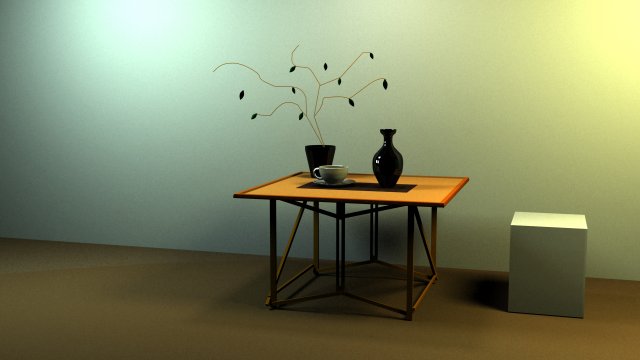 table 4 in 1 3D Model .c4d .max .obj .3ds .fbx .stl .blend 
