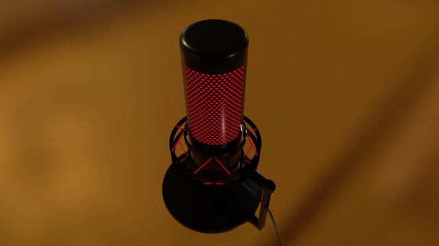 hyperx mic modeling 3D 模型 .c4d .max .obj .3ds .fbx .stl .blend 