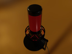 Microphone for computer HyperX QuadCast S 3D Model in Computer 3DExport