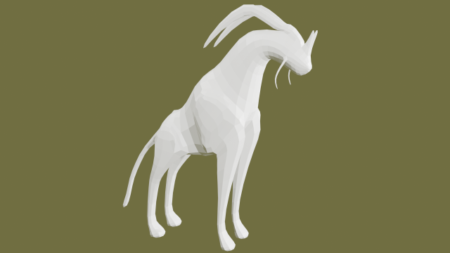 giraffe monster 3D मॉडल .c4d .max .obj .3ds .fbx .stl .blend 