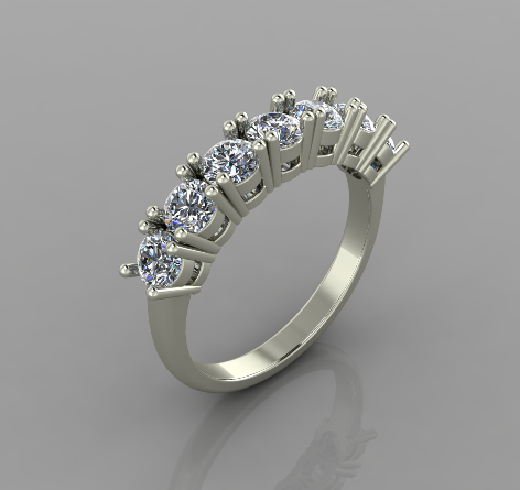Ring Eternity Band 3D 프린트 모델 .c4d .max .obj .3ds .fbx .stl .blend 