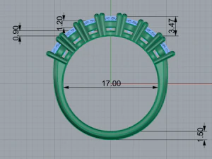 Ring Eternity Band 3D Print Model
