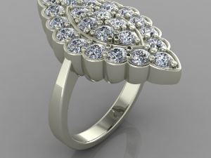 Engagement Ring for woman 3D Print Model