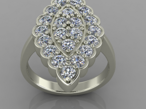 Engagement Ring for woman 3D 프린트 모델