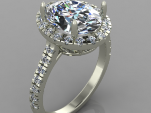 Coctail ring 3d print model 3D 프린트 모델
