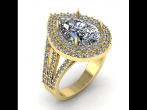 Jewelry Ring for woman 3D Print Model