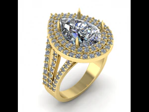 Jewelry Ring for woman 3D Print Model