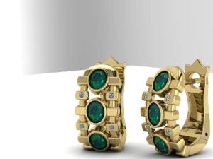 5 oorbellen 3D printmodel