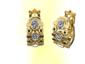 5 Earrings 3D Принт Модель