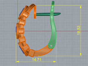 5 Earrings 3D Принт Модель