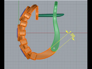5 Earrings 3D Print Model