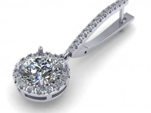 8 귀걸이 3D 프린트 모델