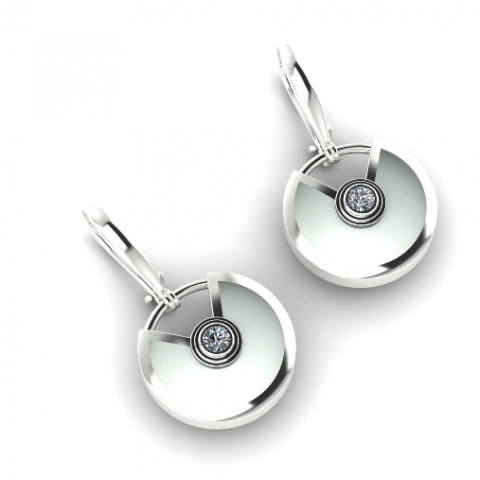 Earrings Model Cetak 3D .c4d .max .obj .3ds .fbx .stl .blend 