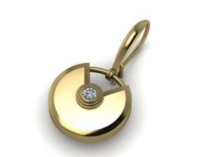 Earrings Model Cetak 3D