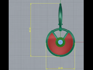 Earrings 3D Print Model