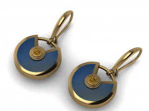 Earrings Model Cetak 3D