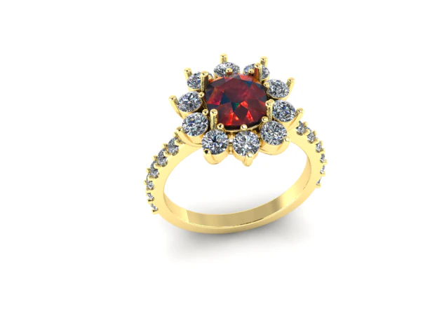 15 Ring for women 3D Print Model .c4d .max .obj .3ds .fbx .stl .blend 