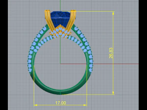 16 Ring for women 3D Print Model