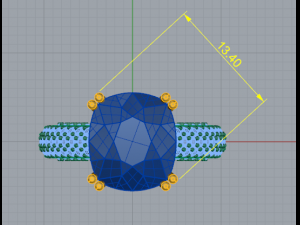 16 Ring for women Model Cetak 3D