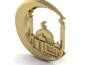 17 Pendant muslim crescent 3D Baskı Modeli