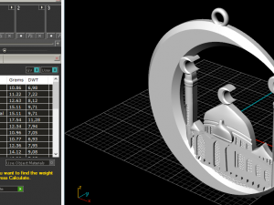 17 Pendant muslim crescent 3D Baskı Modeli