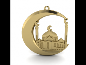 17 Pendant muslim crescent 3D Baskı Modeli