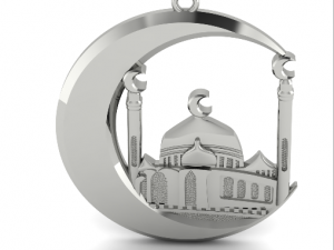 17 Pendant muslim crescent 3D Baskı Modeli