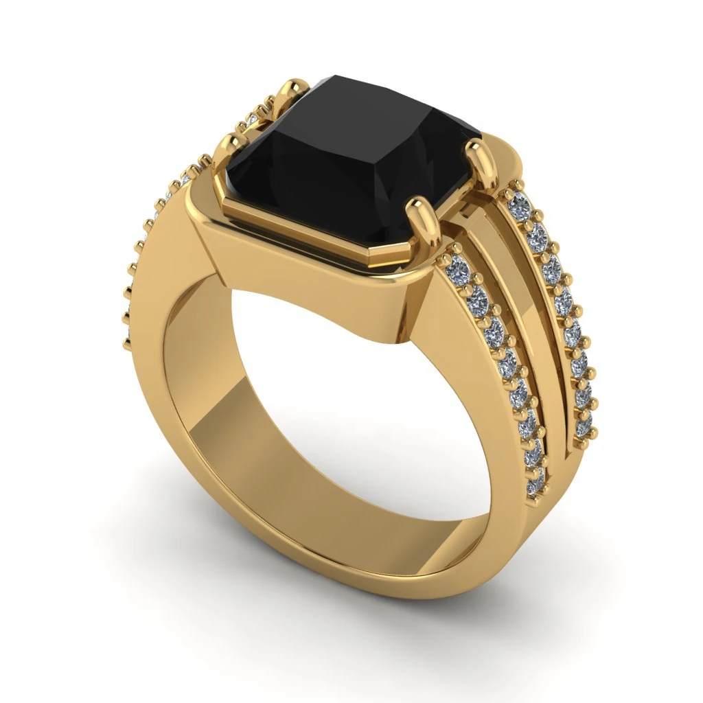 19 Man ring 3D Print Model .c4d .max .obj .3ds .fbx .stl .blend 