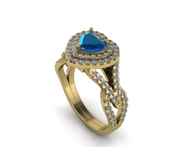 26 Female ring Model do druku 3D .c4d .max .obj .3ds .fbx .stl .blend 