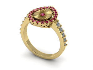 28 Female ring 3D Druckmodell