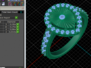 28 Female ring 3D Druckmodell