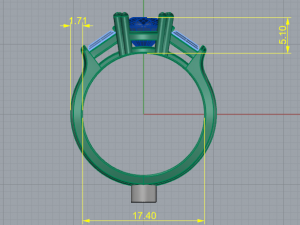 31 Womens ring 3Dプリントモデル