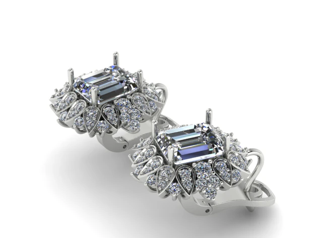 32 Earrings 3D Print Model .c4d .max .obj .3ds .fbx .stl .blend 