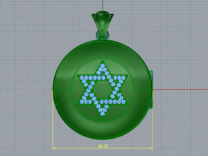 33 Magen Dev Pendant 3D Print Model