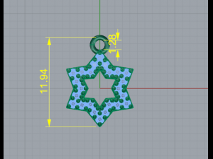 34 Pendant star 3D प्रिंट मॉडल