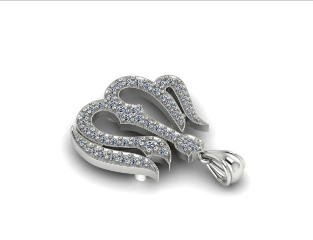 35 Female pendant 3D 打印模型 .c4d .max .obj .3ds .fbx .stl .blend 