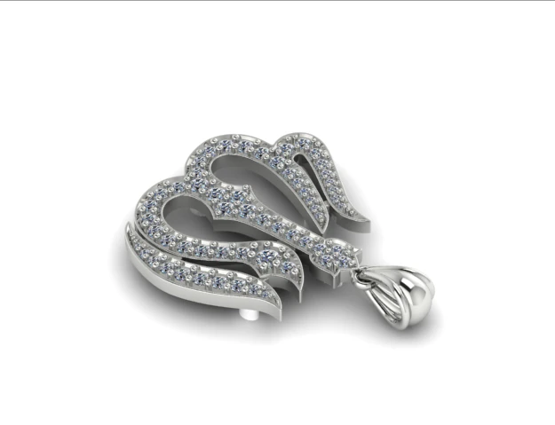 35 Female pendant 3D Print Model .c4d .max .obj .3ds .fbx .stl .blend