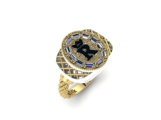 41 Man ring 3D Print Model .c4d .max .obj .3ds .fbx .stl .blend 