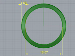 43 Ring 3D Print Model