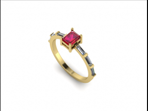 44 Female ring 3D Druckmodell