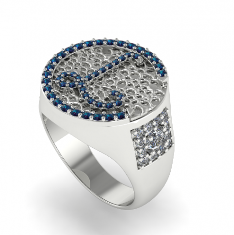 48 Ring 3D Print Model .c4d .max .obj .3ds .fbx .stl .blend 