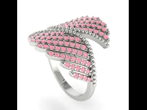49 Beautiful woman ring 3D Print Model