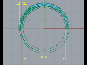 49 Beautiful woman ring 3D Baskı Modeli