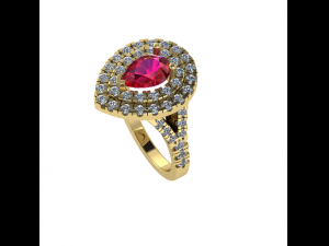 52 Ring female Model Cetak 3D