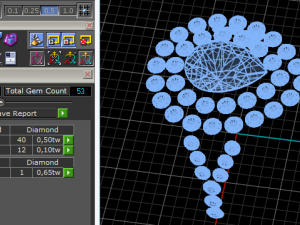 52 Ring female Model Cetak 3D