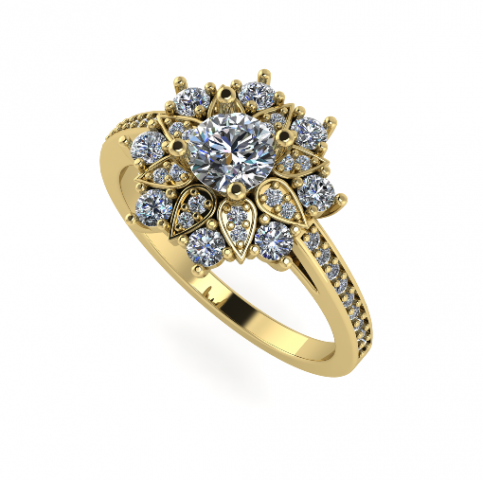53 Female ring Modelo de Impressão 3D .c4d .max .obj .3ds .fbx .stl .blend 