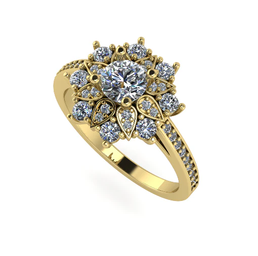 53 Female ring 3D Print Model .c4d .max .obj .3ds .fbx .stl .blend 