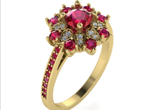 53 Female ring 3D Print Model