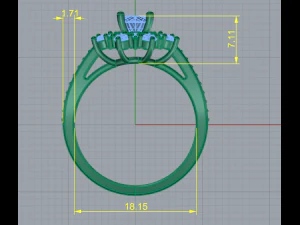 53 Female ring 3D Print Model