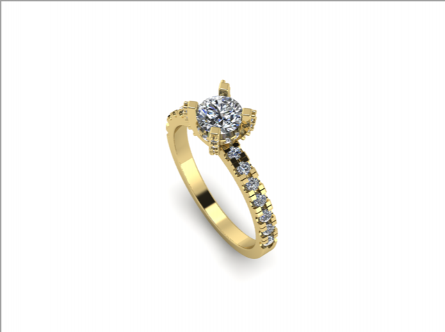 55 Female ring 3D 프린트 모델 .c4d .max .obj .3ds .fbx .stl .blend 